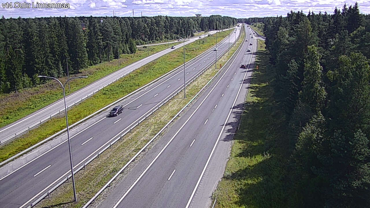 Weather Camera Image Väg 4 Uleåborg, Linnanmaa, Oulu, Pohjois-Pohjanmaa