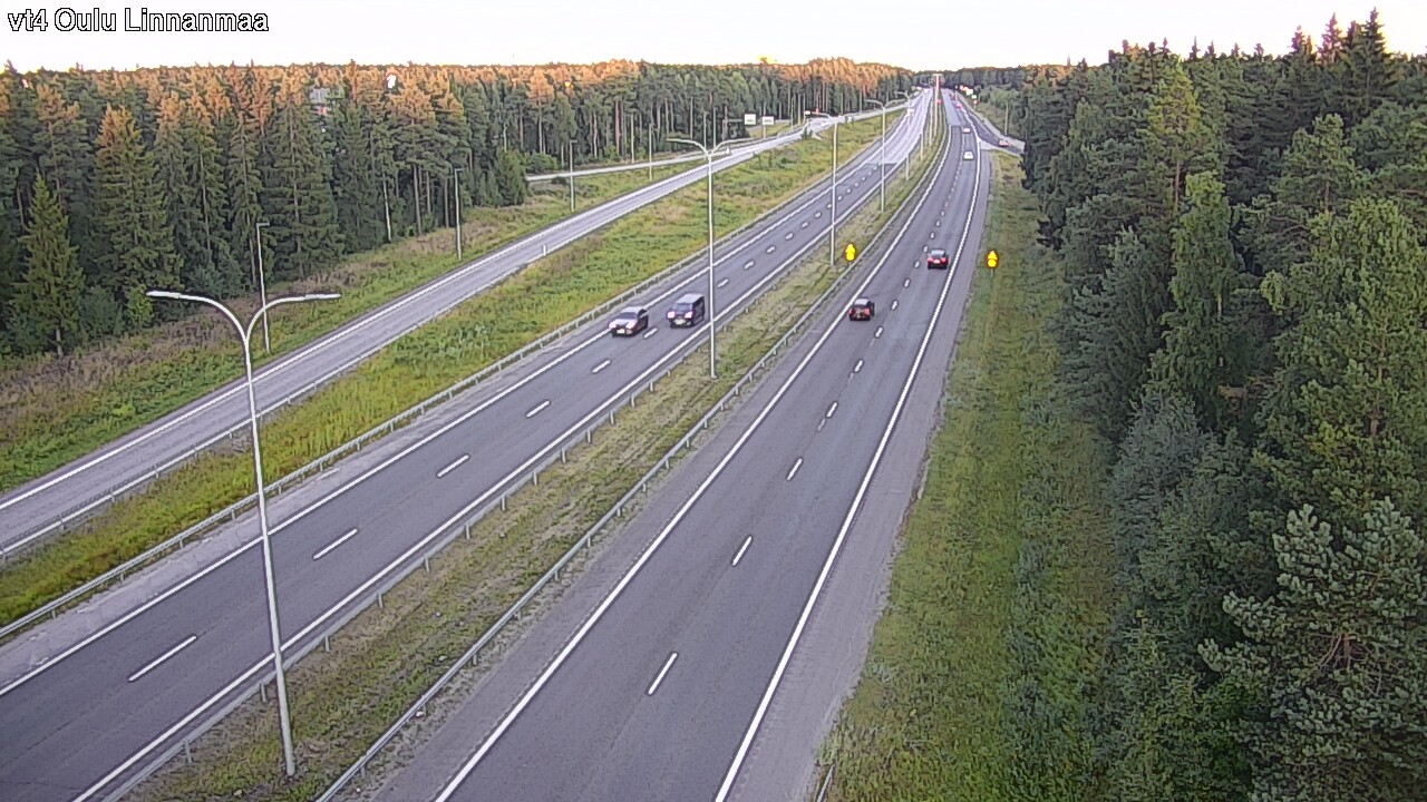 Weather Camera Image Väg 4 Uleåborg, Linnanmaa, Oulu, Pohjois-Pohjanmaa