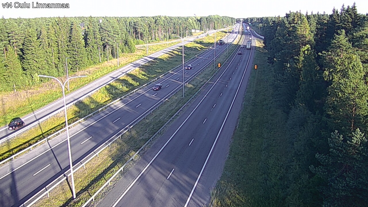 Weather Camera Image Väg 4 Uleåborg, Linnanmaa, Oulu, Pohjois-Pohjanmaa