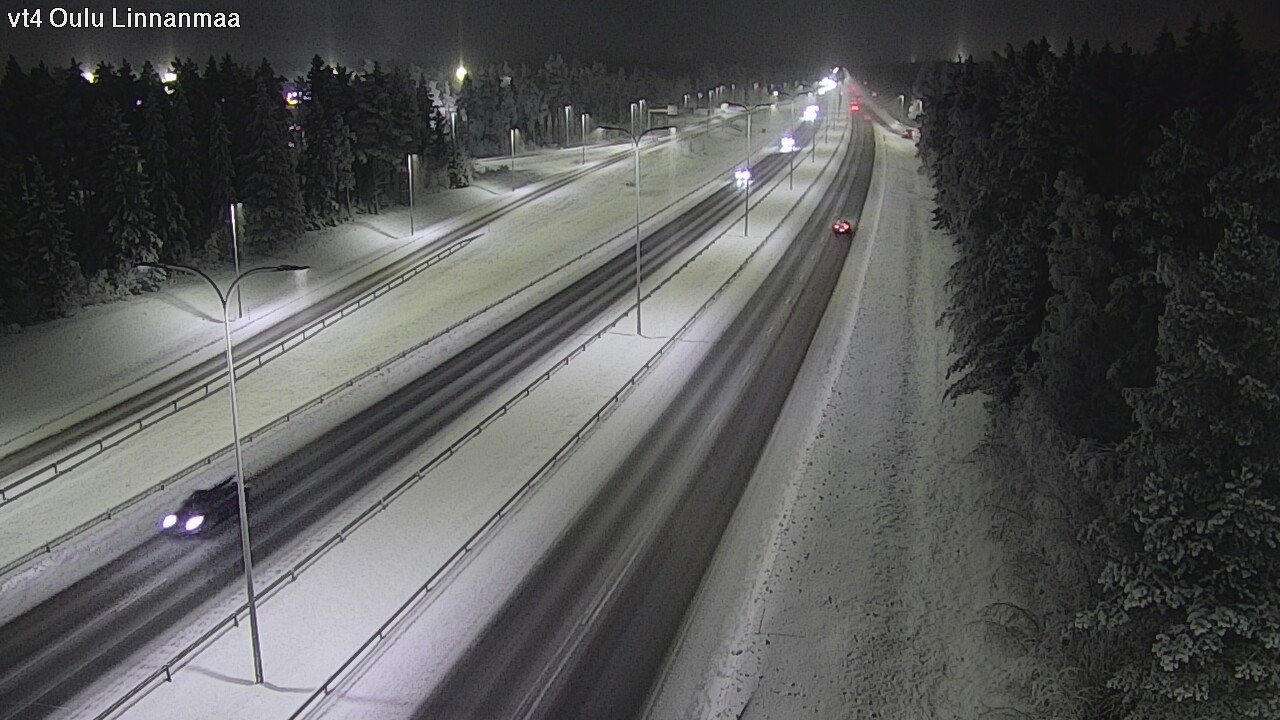 Weather Camera Image Väg 4 Uleåborg, Linnanmaa, Oulu, Pohjois-Pohjanmaa