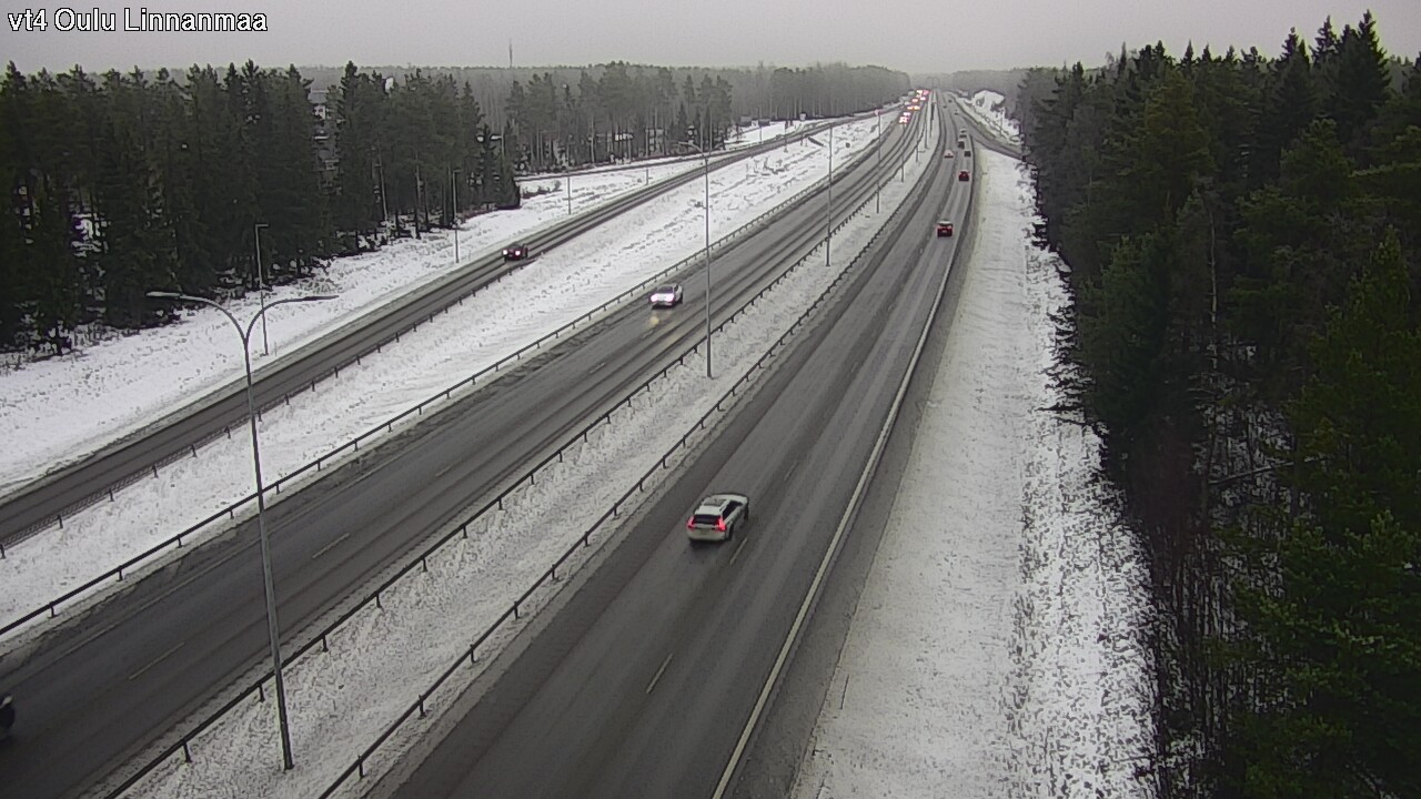 Weather Camera Image Väg 4 Uleåborg, Linnanmaa, Oulu, Pohjois-Pohjanmaa