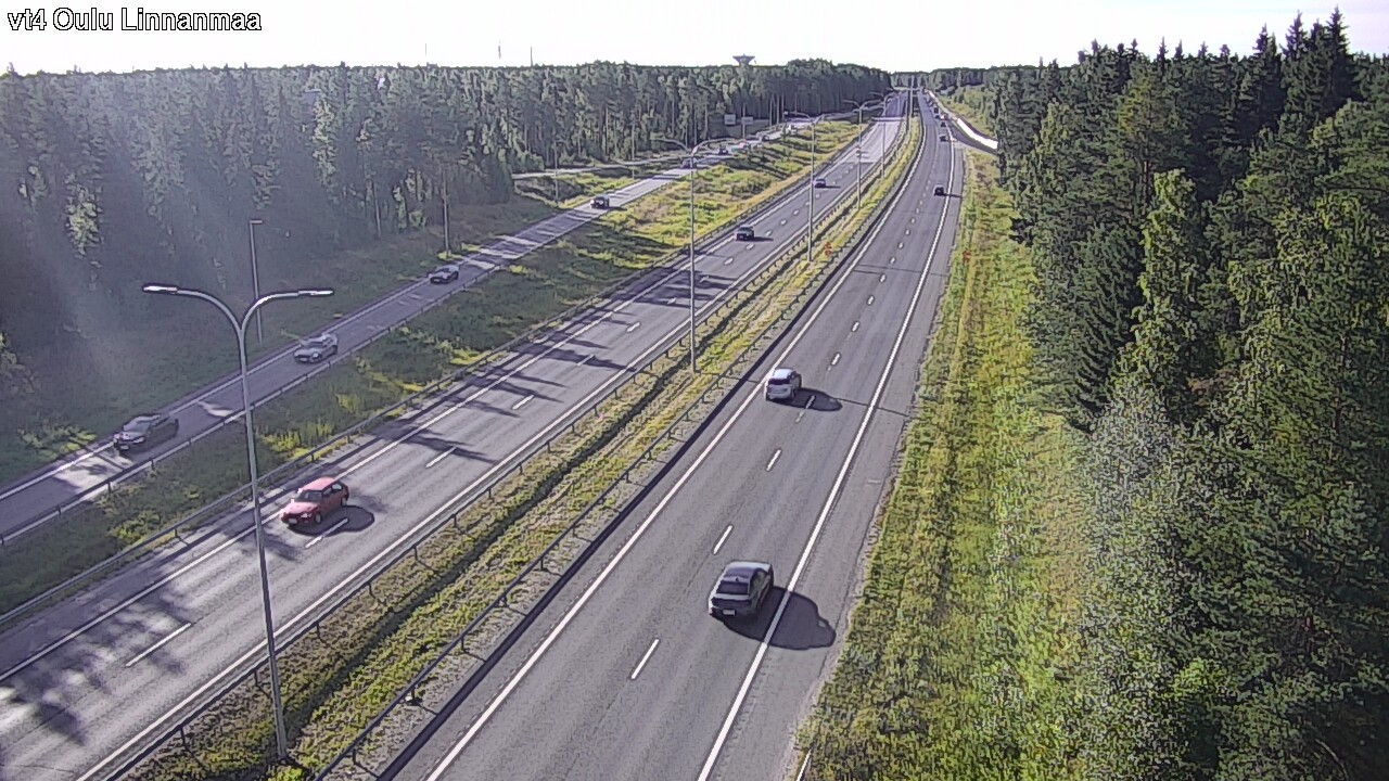 Weather Camera Image Väg 4 Uleåborg, Linnanmaa, Oulu, Pohjois-Pohjanmaa