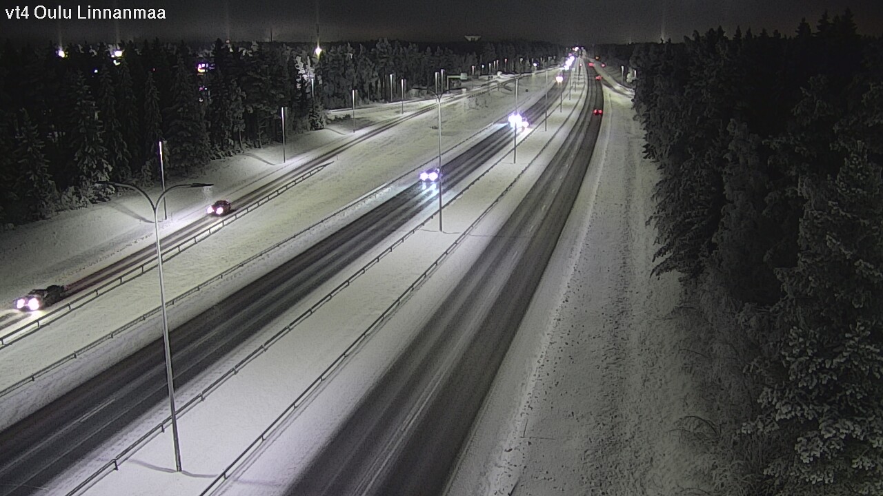 Weather Camera Image Väg 4 Uleåborg, Linnanmaa, Oulu, Pohjois-Pohjanmaa