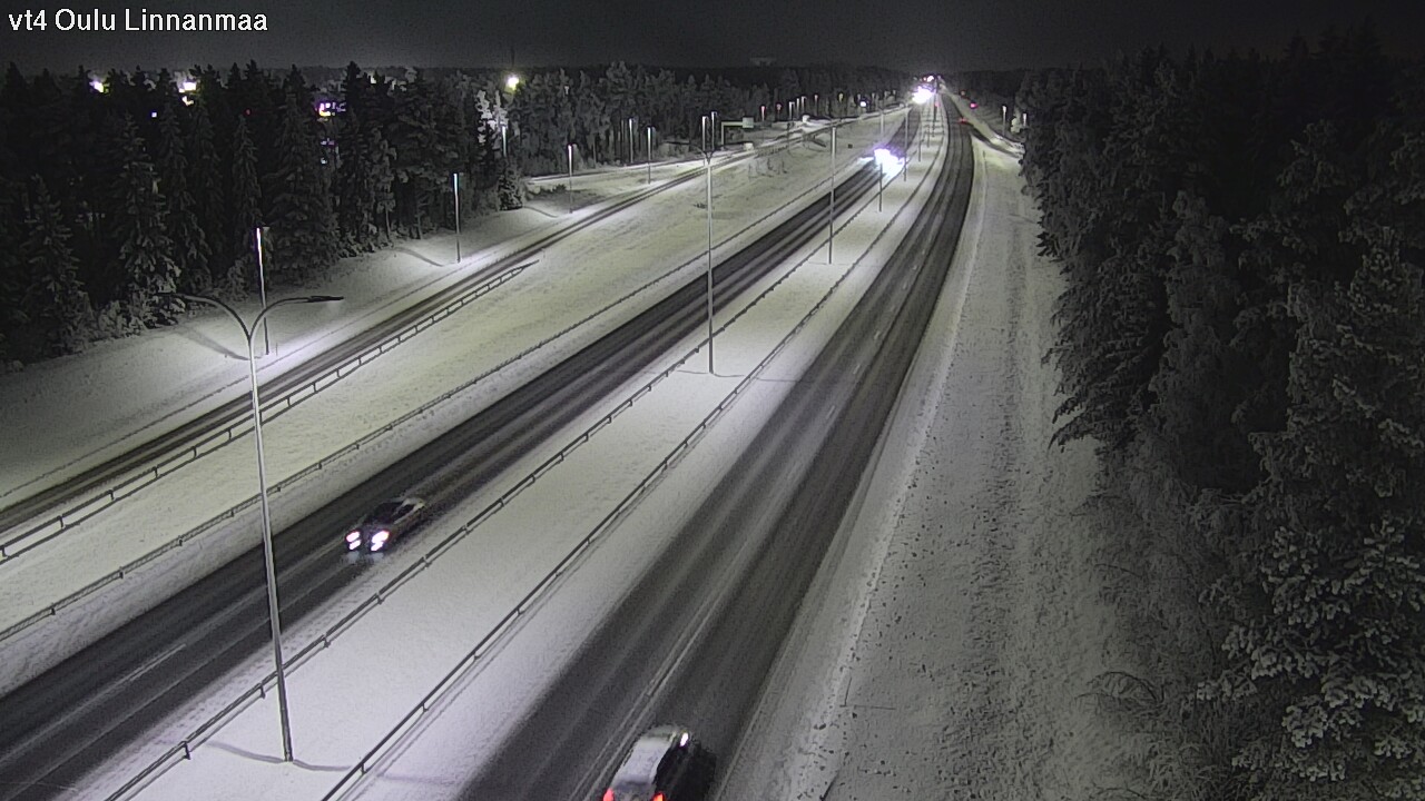 Weather Camera Image Väg 4 Uleåborg, Linnanmaa, Oulu, Pohjois-Pohjanmaa