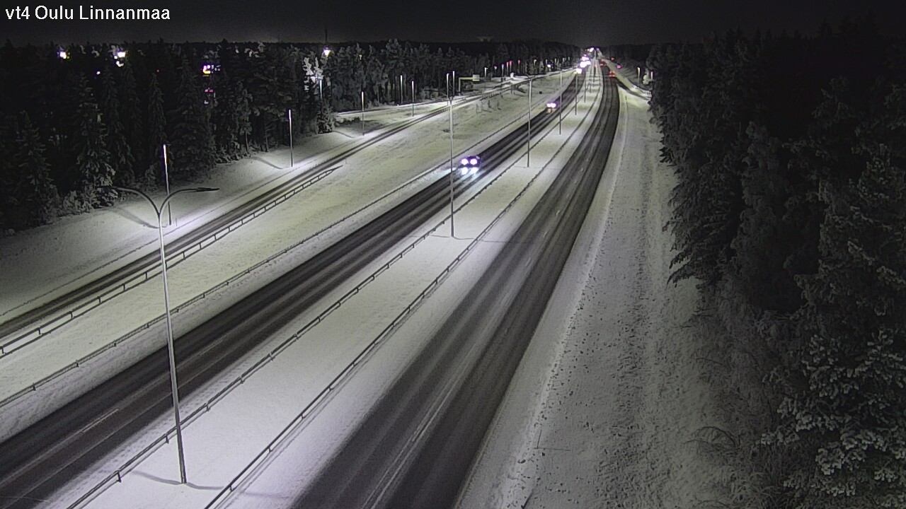 Weather Camera Image Väg 4 Uleåborg, Linnanmaa, Oulu, Pohjois-Pohjanmaa