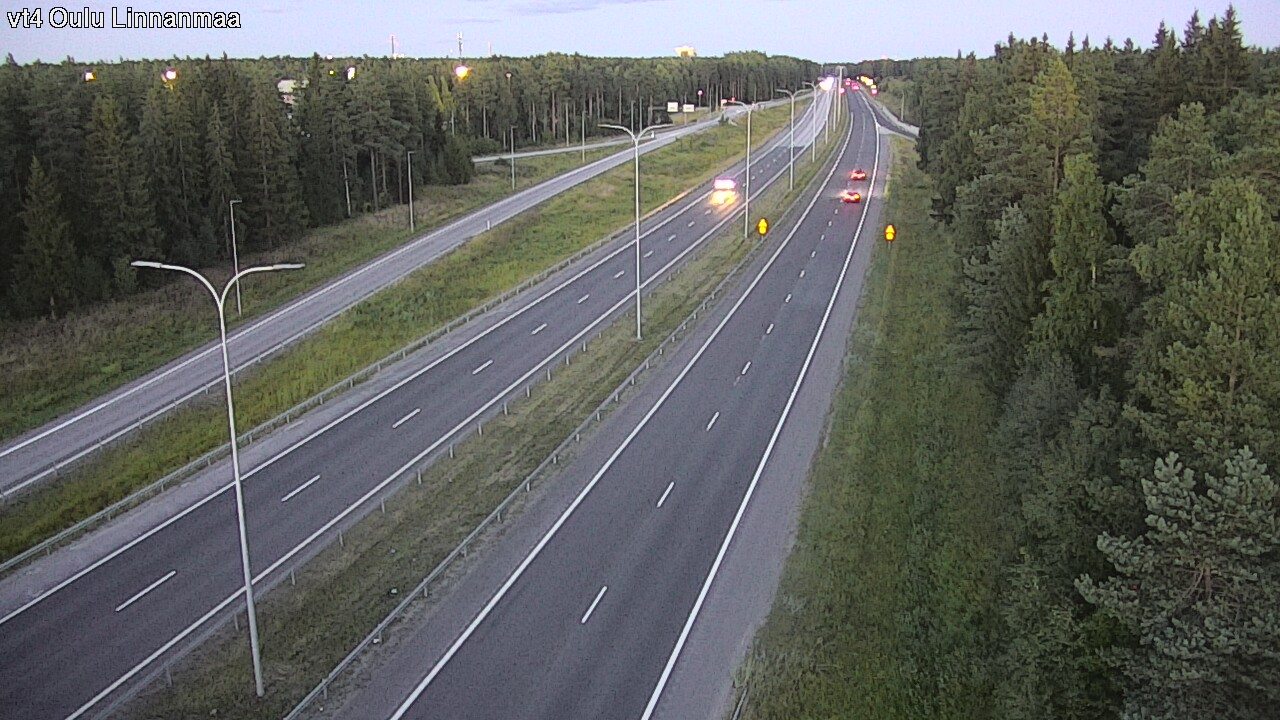 Weather Camera Image Väg 4 Uleåborg, Linnanmaa, Oulu, Pohjois-Pohjanmaa