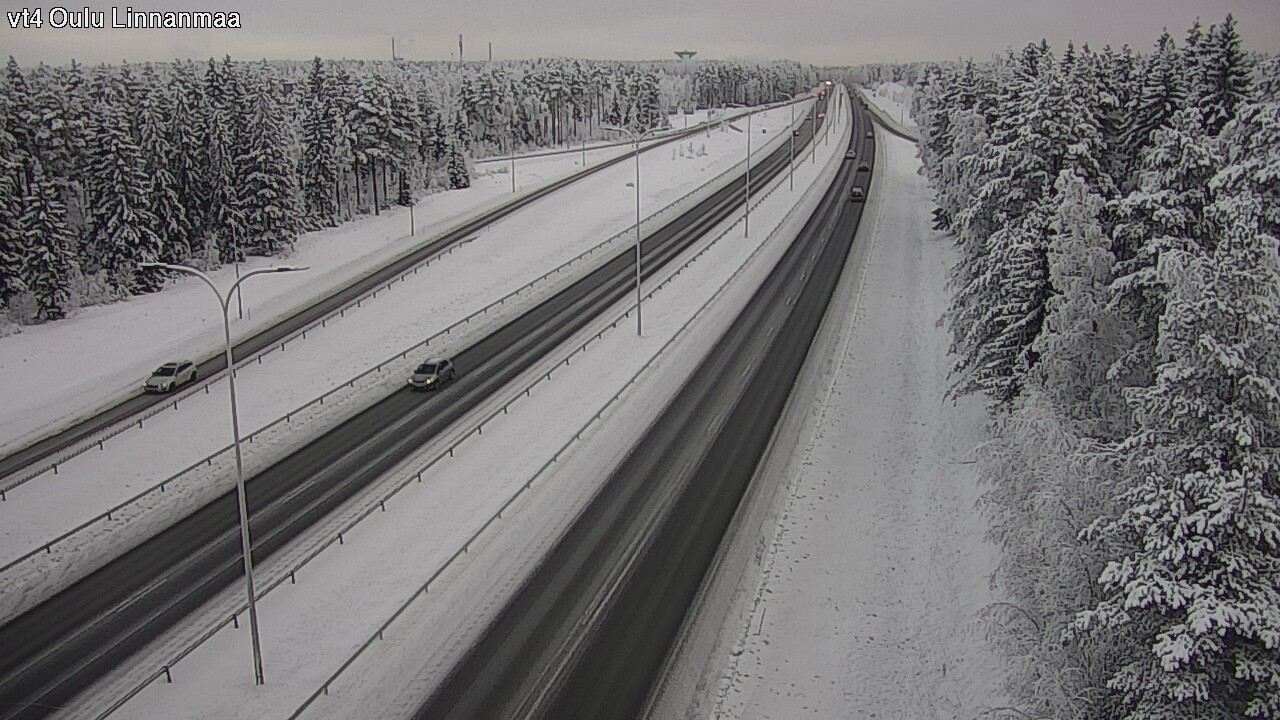 Weather Camera Image Väg 4 Uleåborg, Linnanmaa, Oulu, Pohjois-Pohjanmaa