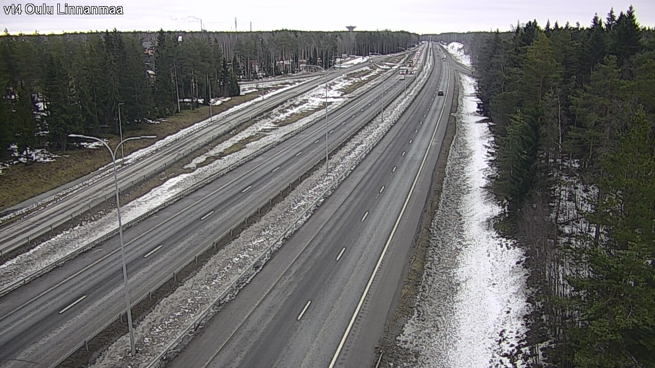 Weather Camera Image Road 4 Oulu, Linnanmaa, Oulu, Pohjois-Pohjanmaa