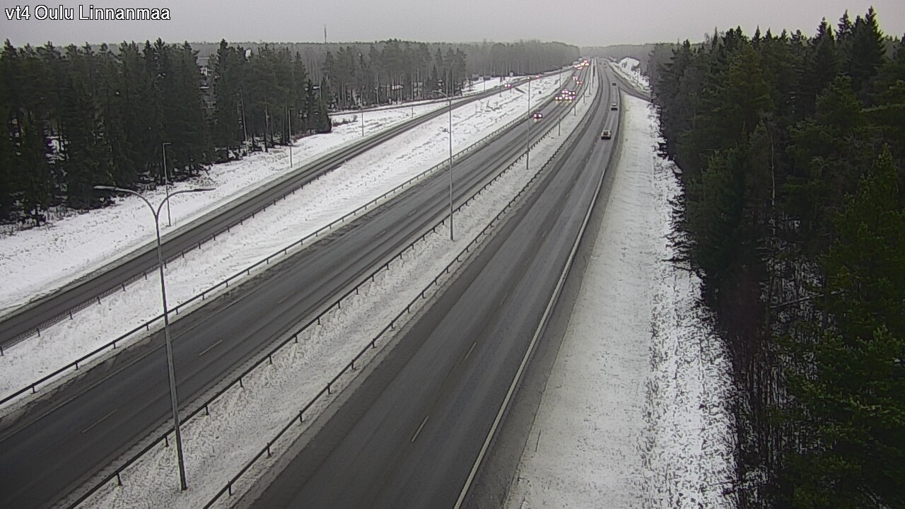 Weather Camera Image Väg 4 Uleåborg, Linnanmaa, Oulu, Pohjois-Pohjanmaa