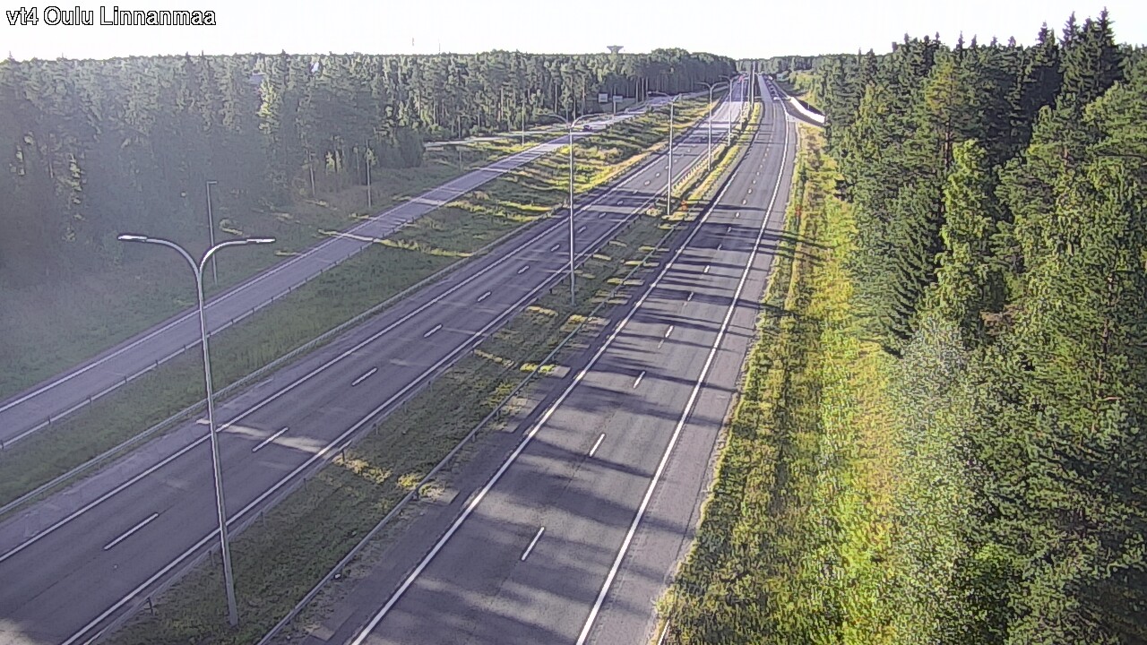 Weather Camera Image Väg 4 Uleåborg, Linnanmaa, Oulu, Pohjois-Pohjanmaa