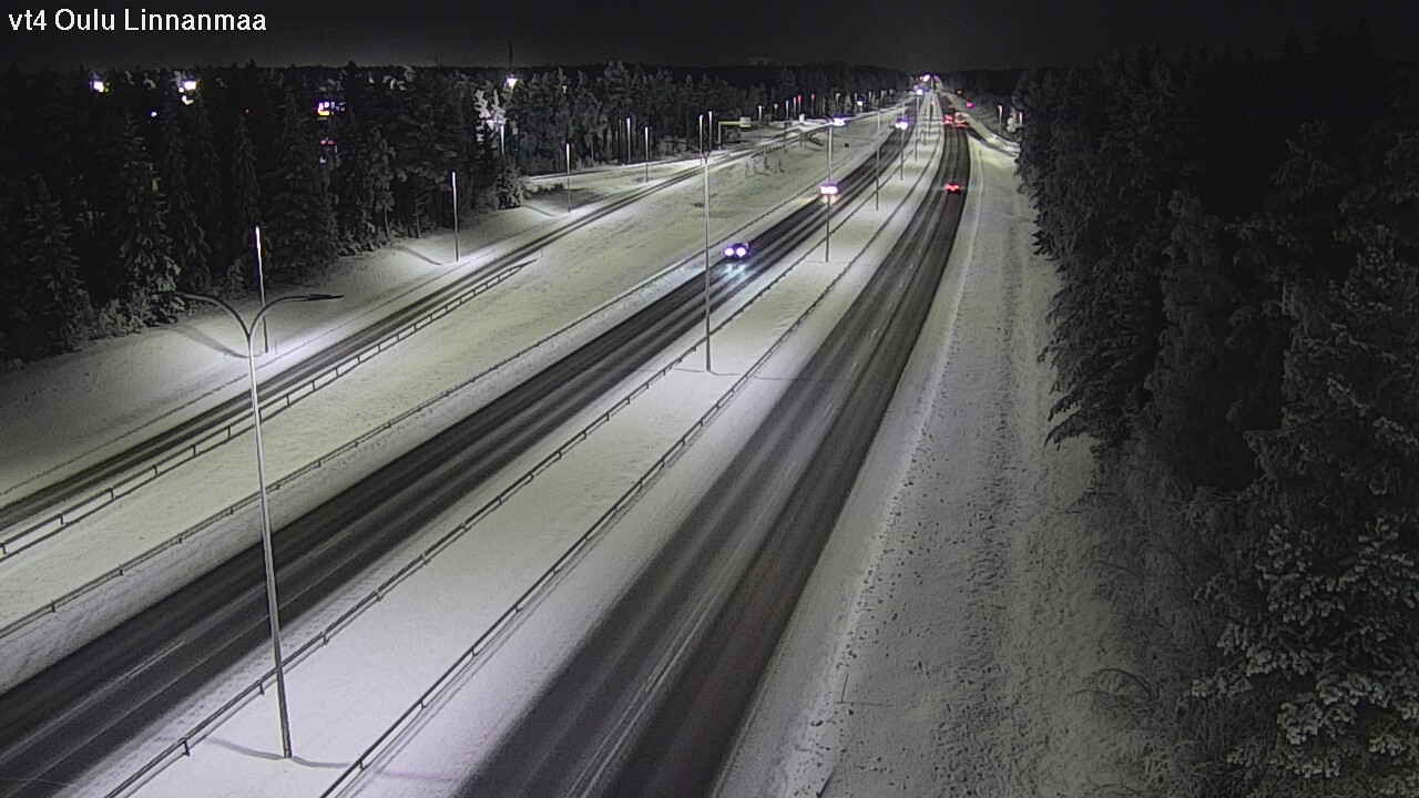 Weather Camera Image Väg 4 Uleåborg, Linnanmaa, Oulu, Pohjois-Pohjanmaa