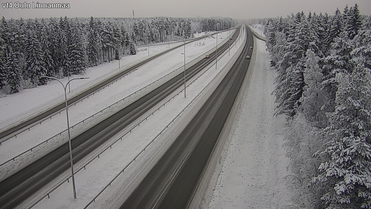 Weather Camera Image Väg 4 Uleåborg, Linnanmaa, Oulu, Pohjois-Pohjanmaa