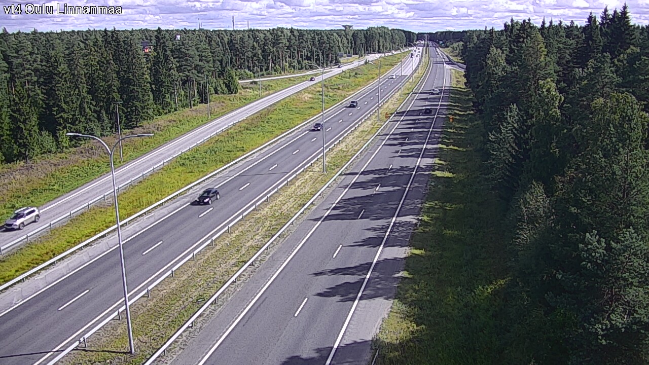 Weather Camera Image Väg 4 Uleåborg, Linnanmaa, Oulu, Pohjois-Pohjanmaa