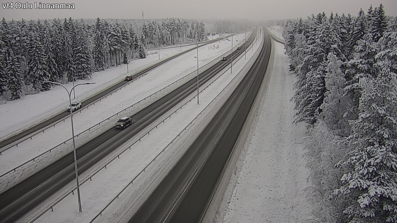 Weather Camera Image Väg 4 Uleåborg, Linnanmaa, Oulu, Pohjois-Pohjanmaa