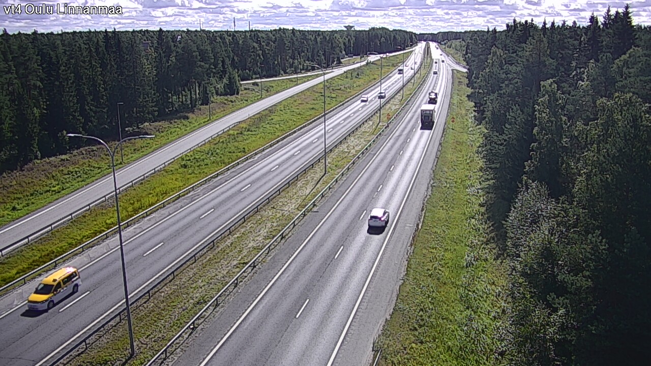 Weather Camera Image Väg 4 Uleåborg, Linnanmaa, Oulu, Pohjois-Pohjanmaa