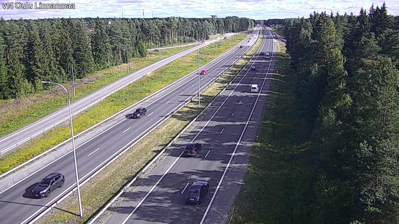 Weather Camera Image Väg 4 Uleåborg, Linnanmaa, Oulu, Pohjois-Pohjanmaa