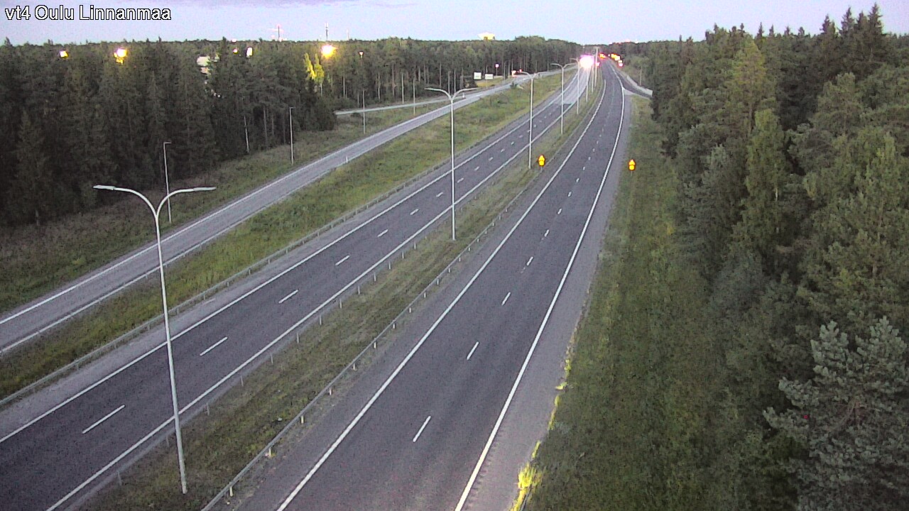 Weather Camera Image Väg 4 Uleåborg, Linnanmaa, Oulu, Pohjois-Pohjanmaa