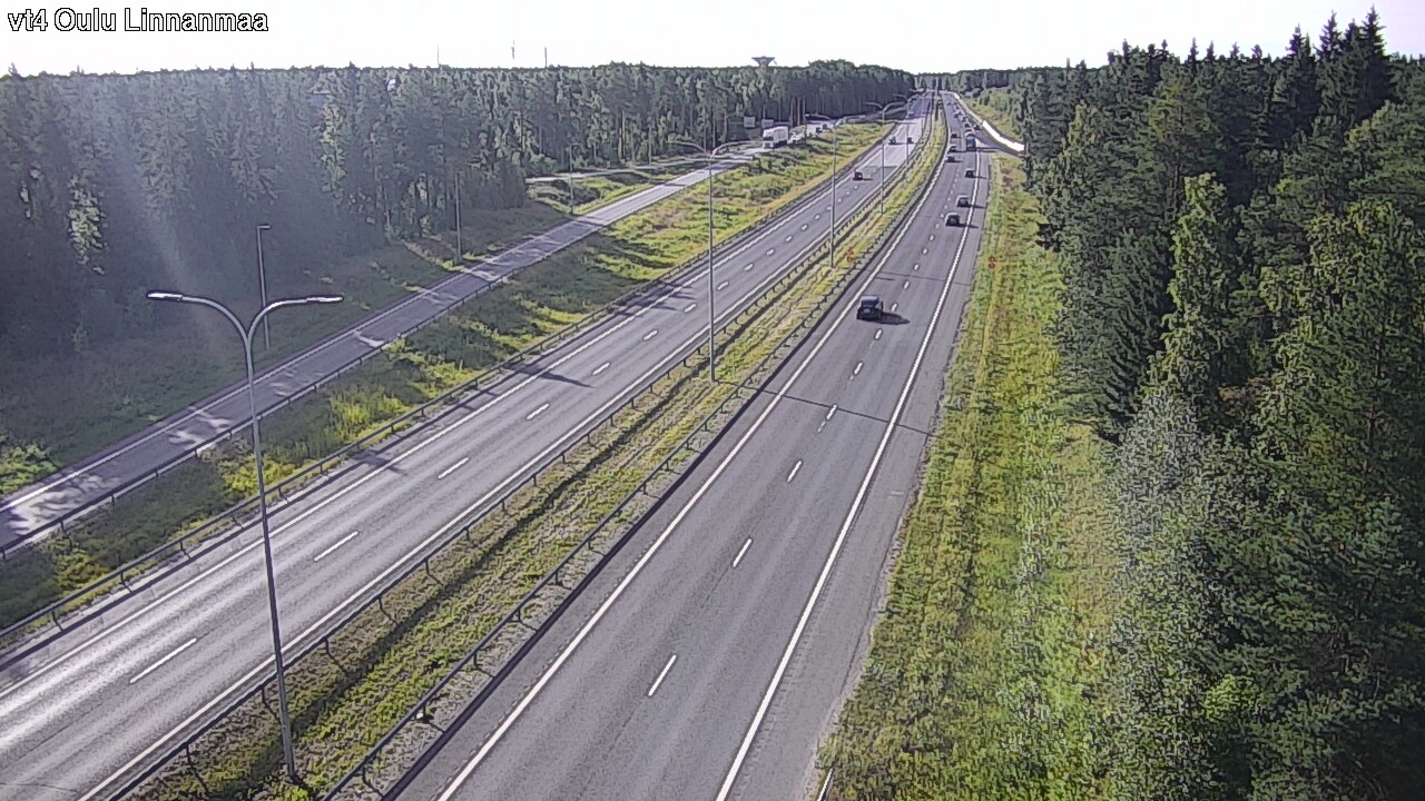 Weather Camera Image Väg 4 Uleåborg, Linnanmaa, Oulu, Pohjois-Pohjanmaa