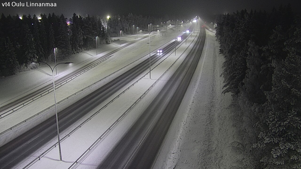 Weather Camera Image Väg 4 Uleåborg, Linnanmaa, Oulu, Pohjois-Pohjanmaa