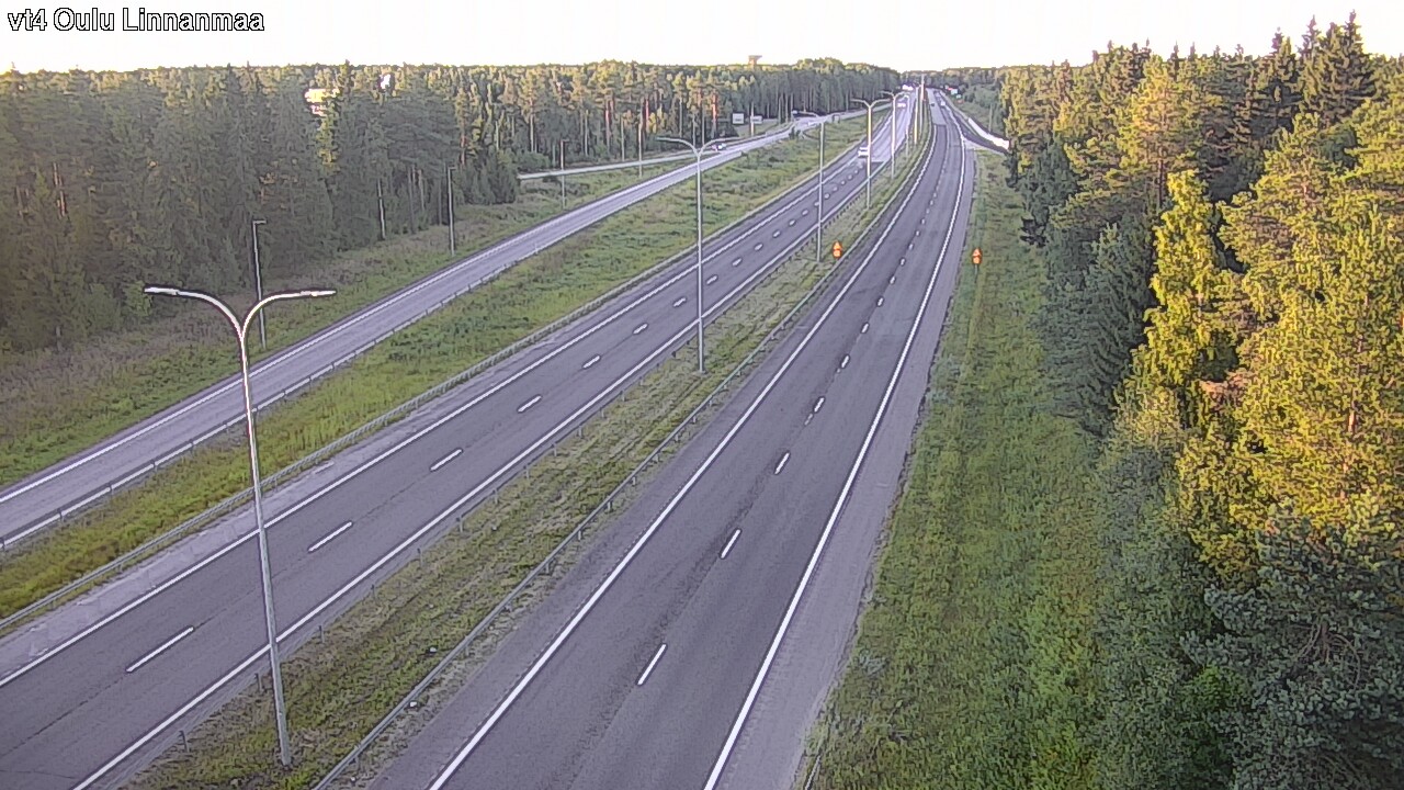 Weather Camera Image Väg 4 Uleåborg, Linnanmaa, Oulu, Pohjois-Pohjanmaa