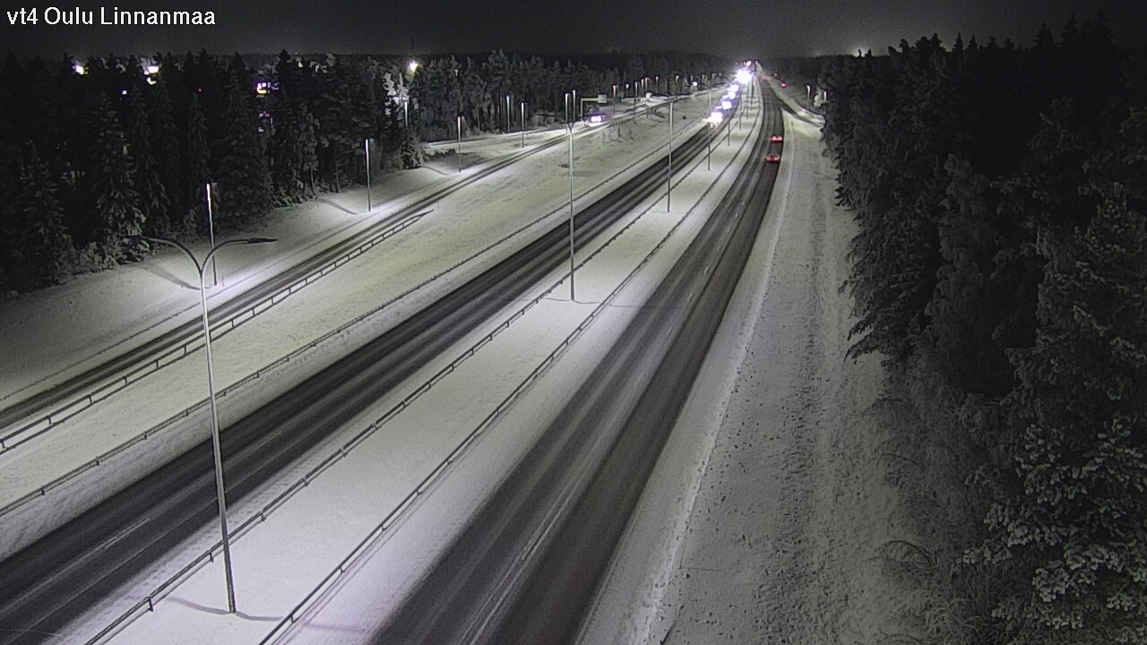 Weather Camera Image Väg 4 Uleåborg, Linnanmaa, Oulu, Pohjois-Pohjanmaa