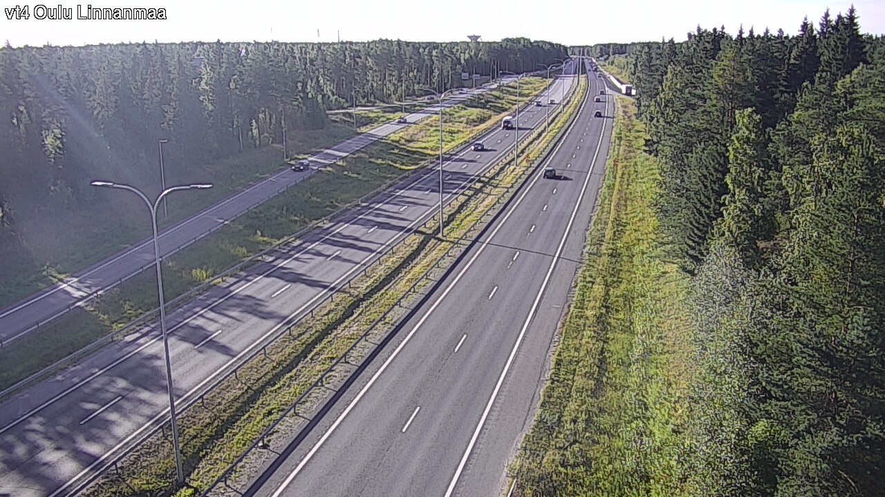 Weather Camera Image Väg 4 Uleåborg, Linnanmaa, Oulu, Pohjois-Pohjanmaa