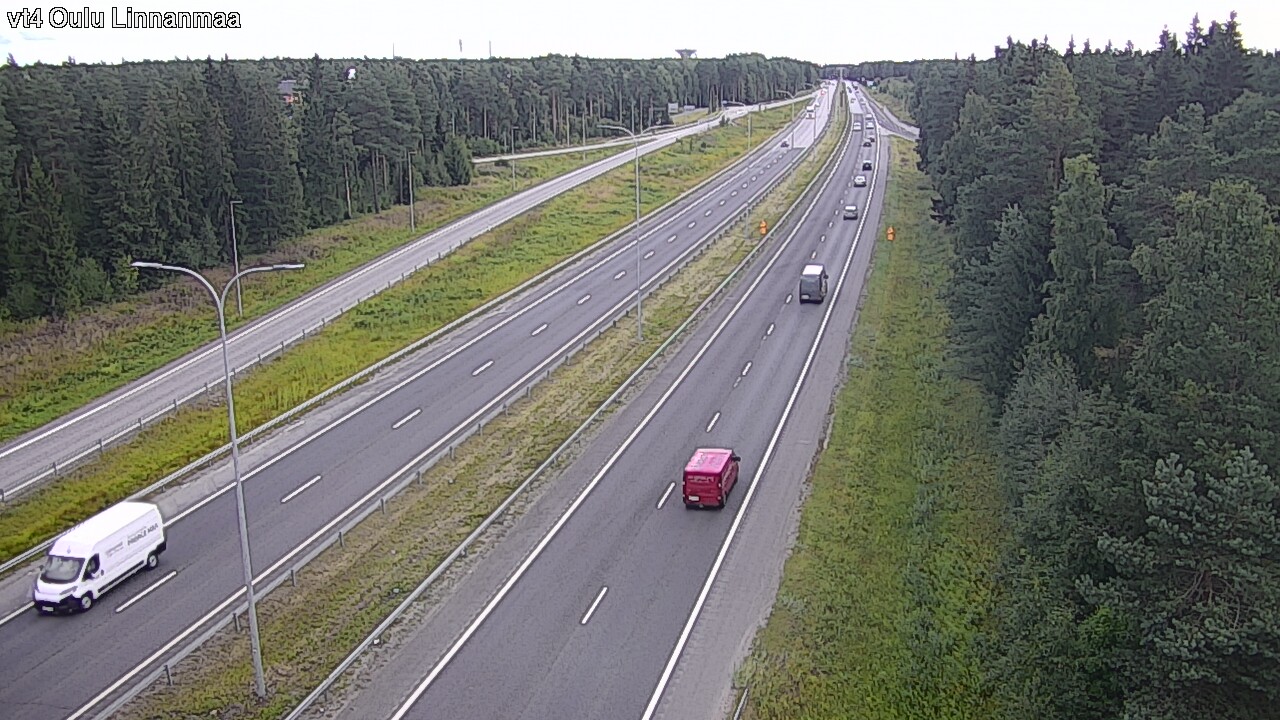 Weather Camera Image Väg 4 Uleåborg, Linnanmaa, Oulu, Pohjois-Pohjanmaa