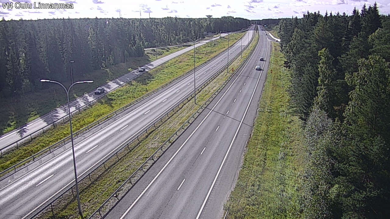 Weather Camera Image Väg 4 Uleåborg, Linnanmaa, Oulu, Pohjois-Pohjanmaa