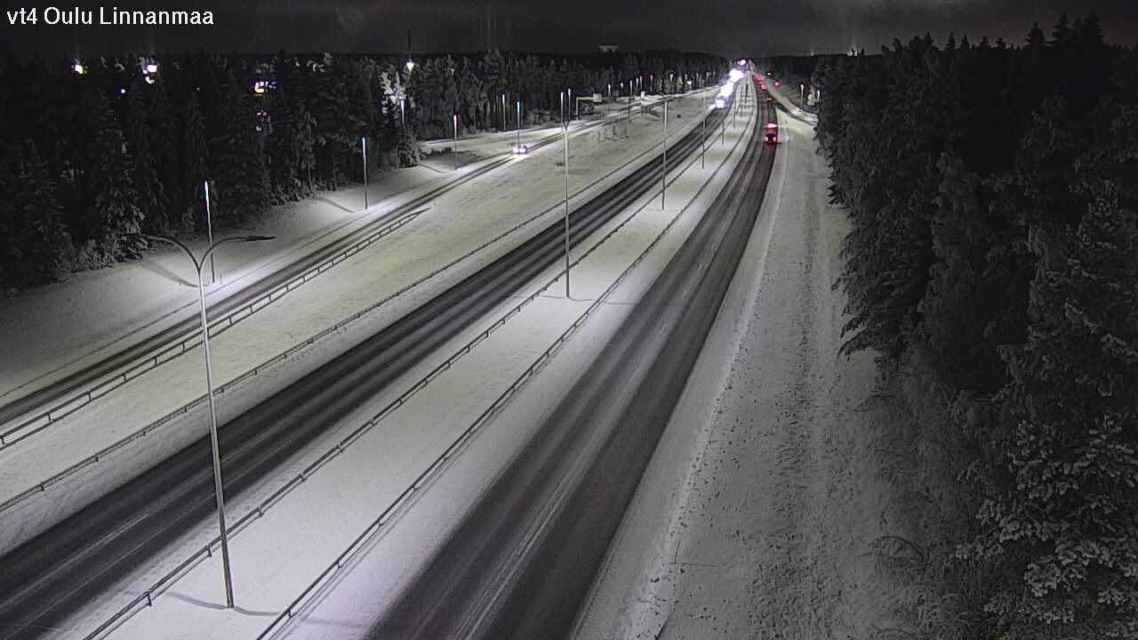 Weather Camera Image Väg 4 Uleåborg, Linnanmaa, Oulu, Pohjois-Pohjanmaa