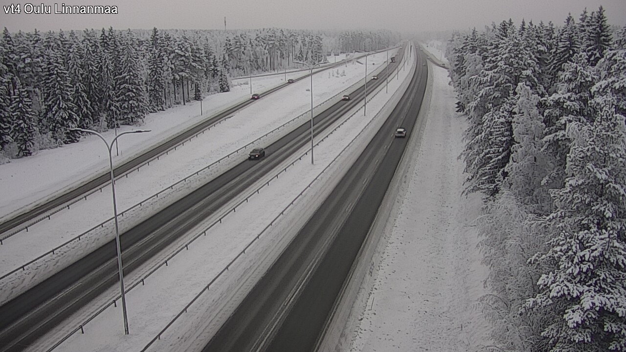 Weather Camera Image Väg 4 Uleåborg, Linnanmaa, Oulu, Pohjois-Pohjanmaa