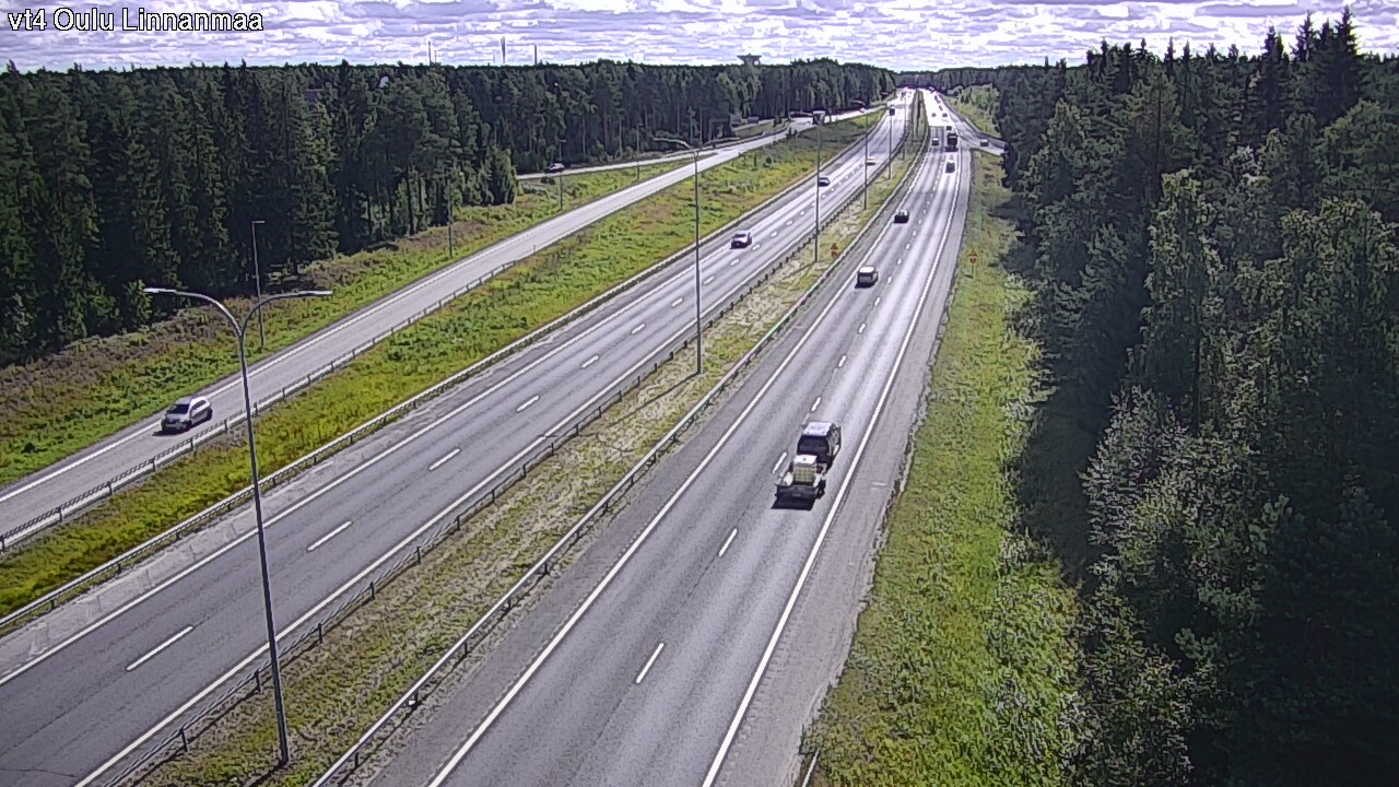 Weather Camera Image Väg 4 Uleåborg, Linnanmaa, Oulu, Pohjois-Pohjanmaa
