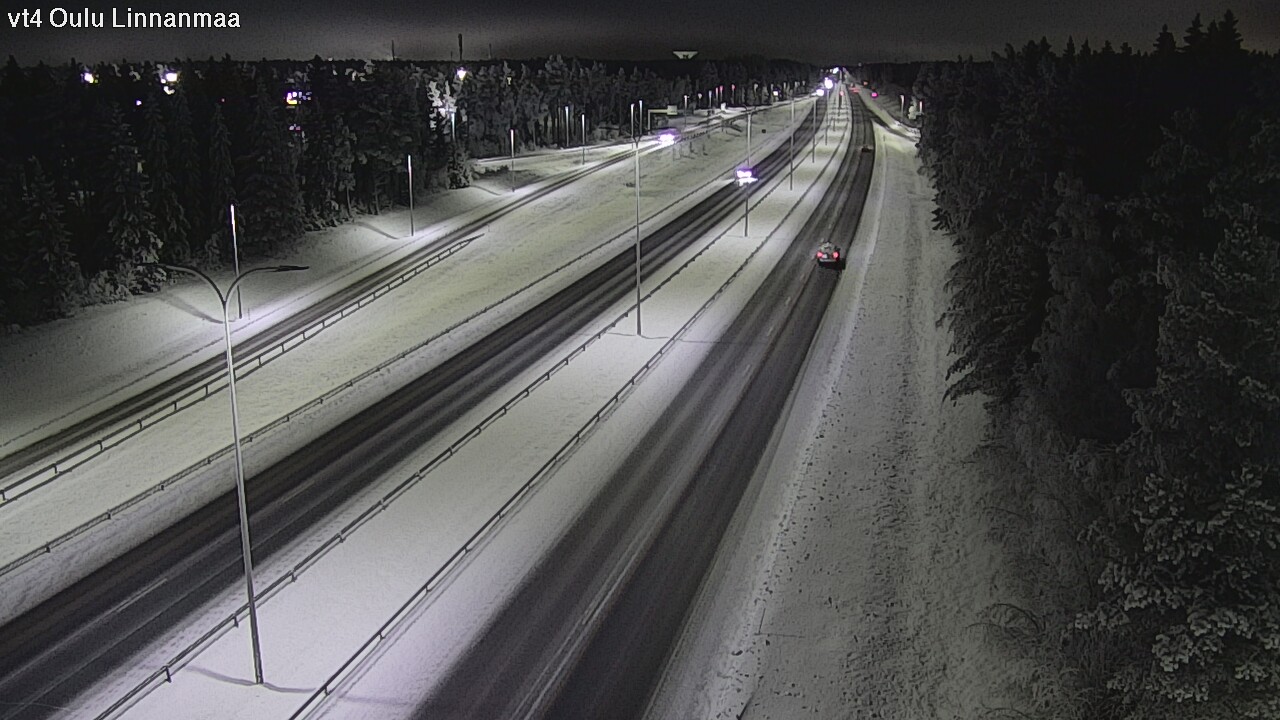 Weather Camera Image Väg 4 Uleåborg, Linnanmaa, Oulu, Pohjois-Pohjanmaa