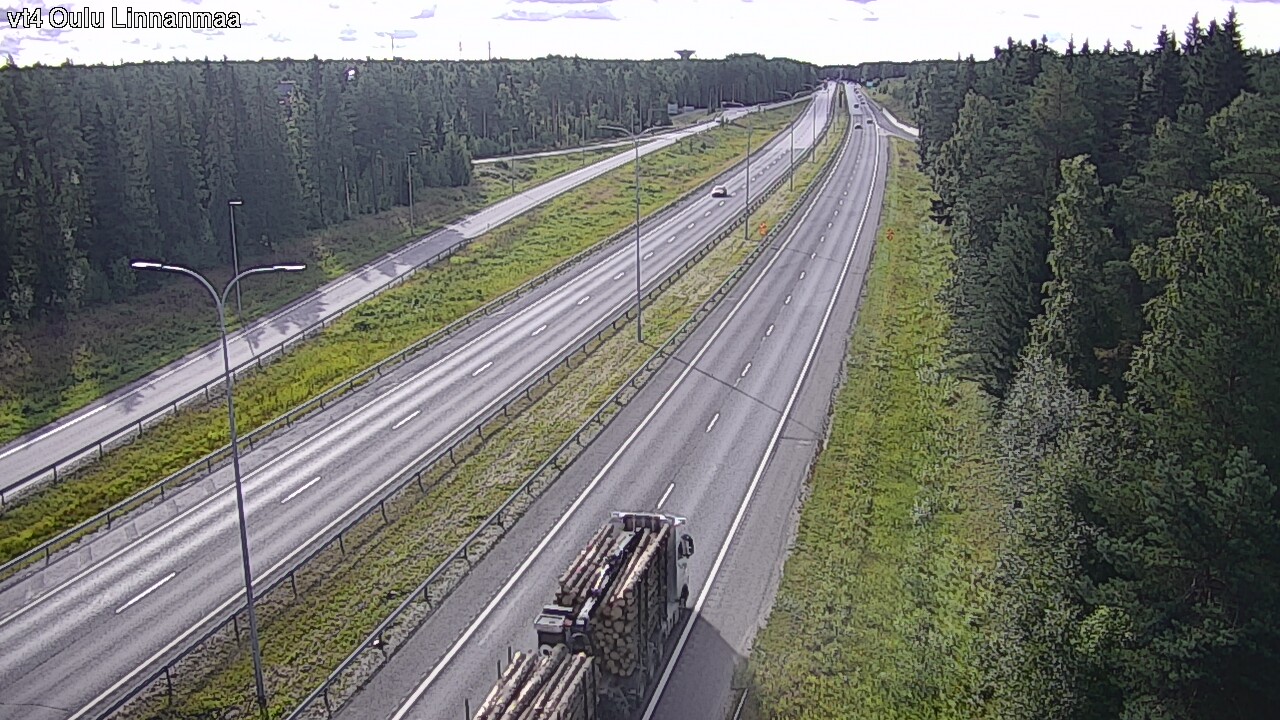 Weather Camera Image Väg 4 Uleåborg, Linnanmaa, Oulu, Pohjois-Pohjanmaa