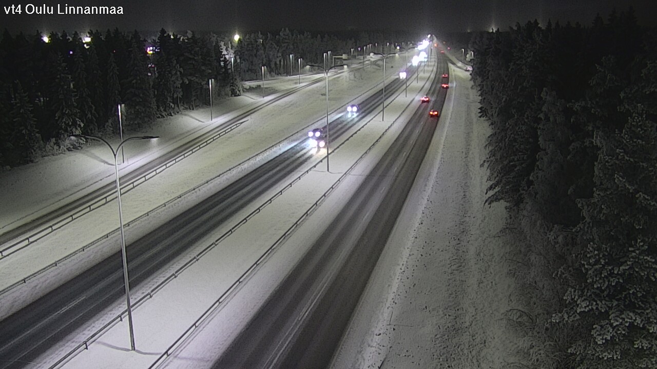 Weather Camera Image Väg 4 Uleåborg, Linnanmaa, Oulu, Pohjois-Pohjanmaa