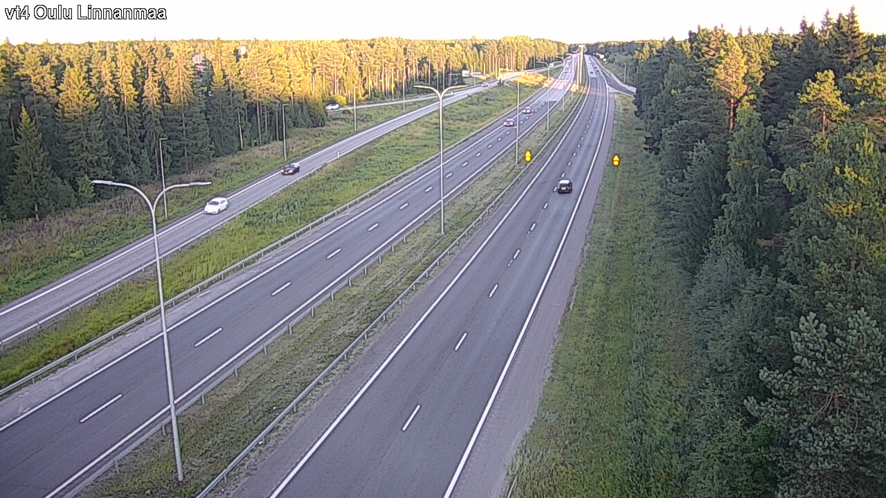 Weather Camera Image Väg 4 Uleåborg, Linnanmaa, Oulu, Pohjois-Pohjanmaa