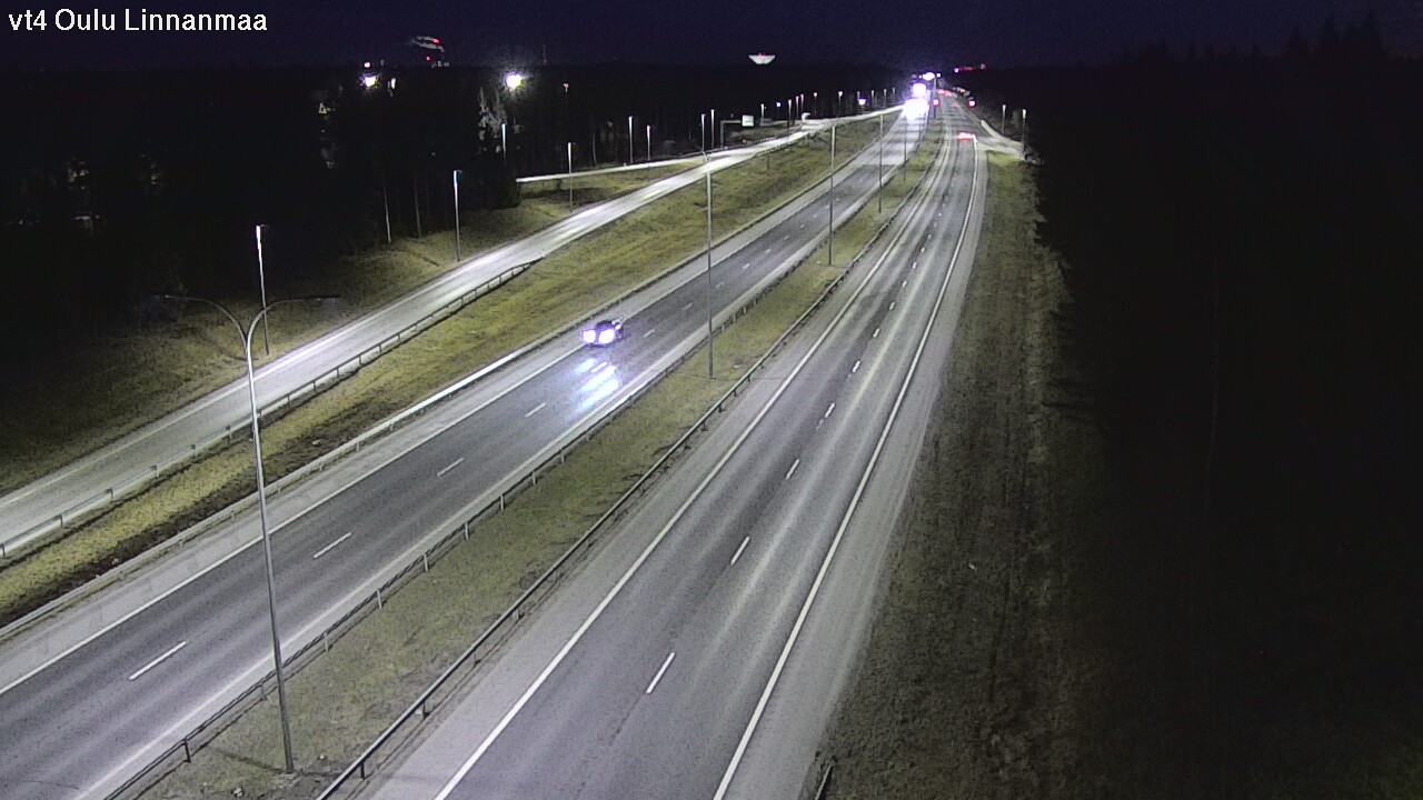 Weather Camera Image Väg 4 Uleåborg, Linnanmaa, Oulu, Pohjois-Pohjanmaa