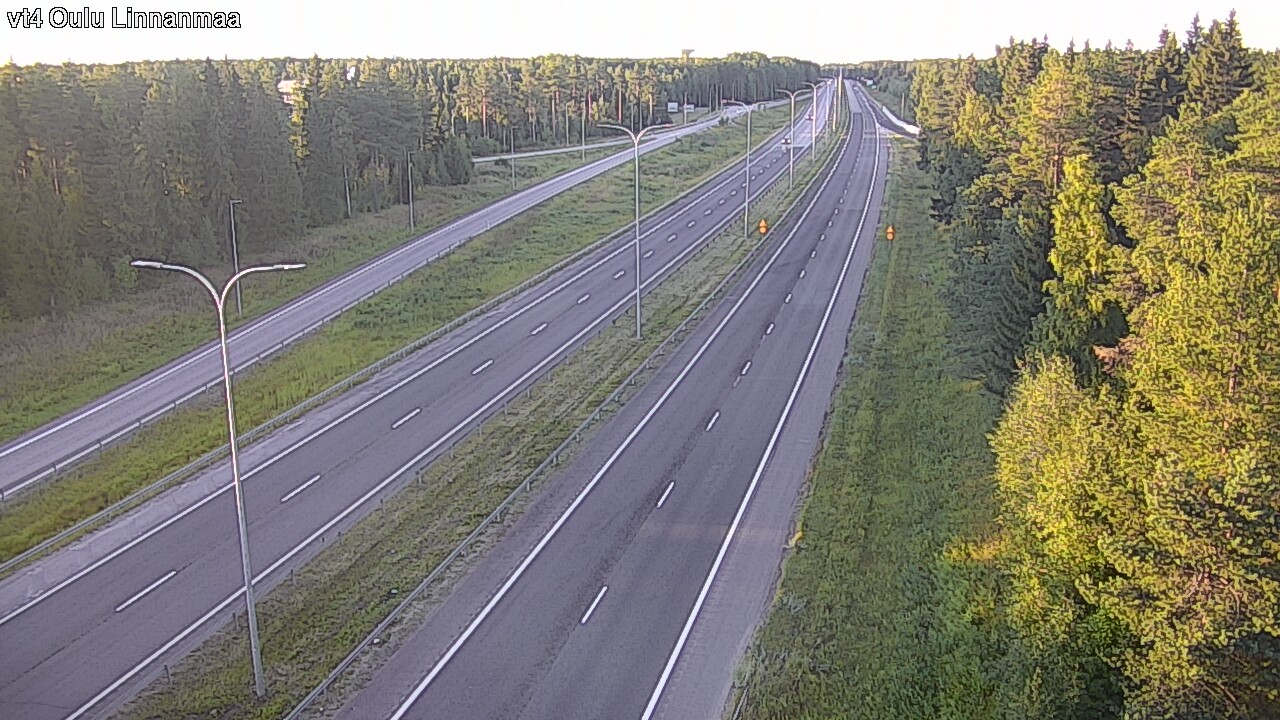 Weather Camera Image Väg 4 Uleåborg, Linnanmaa, Oulu, Pohjois-Pohjanmaa