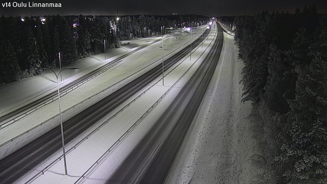 Weather Camera Image Väg 4 Uleåborg, Linnanmaa, Oulu, Pohjois-Pohjanmaa