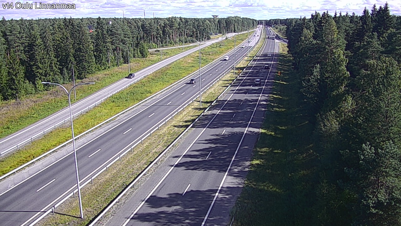 Weather Camera Image Väg 4 Uleåborg, Linnanmaa, Oulu, Pohjois-Pohjanmaa