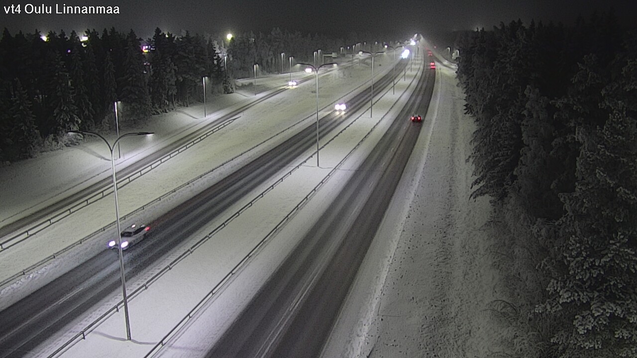 Weather Camera Image Väg 4 Uleåborg, Linnanmaa, Oulu, Pohjois-Pohjanmaa