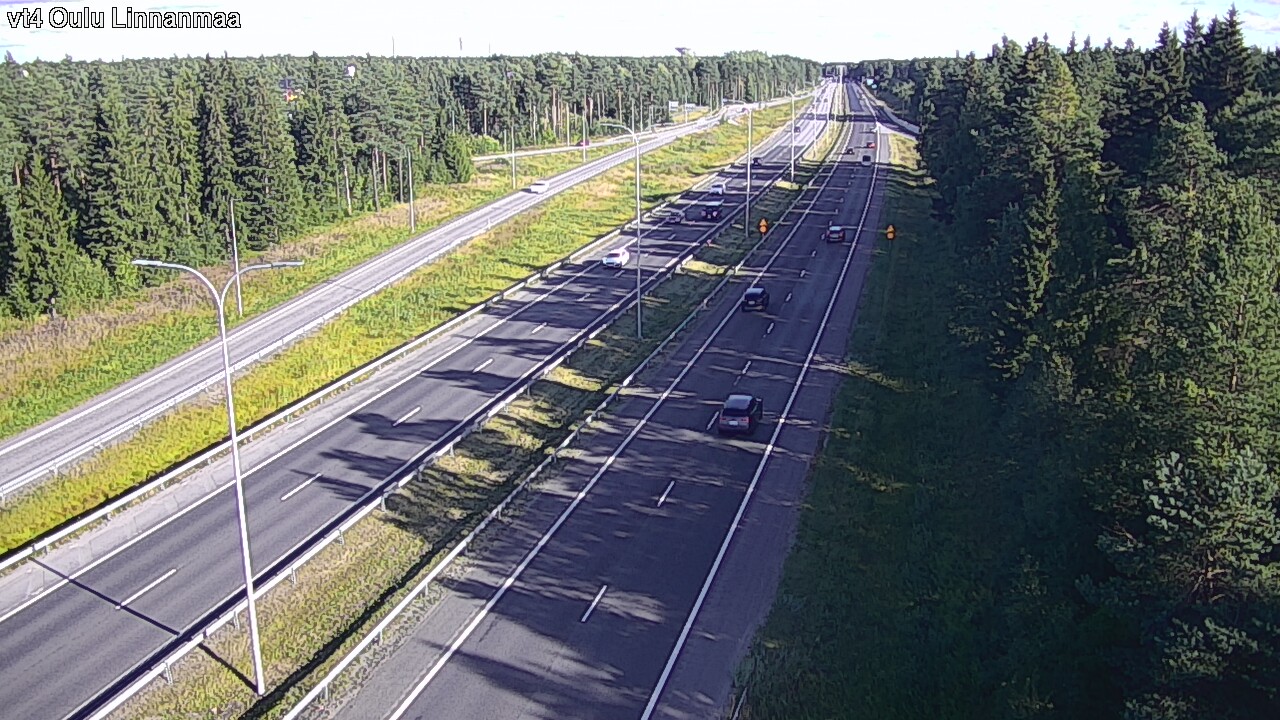 Weather Camera Image Väg 4 Uleåborg, Linnanmaa, Oulu, Pohjois-Pohjanmaa