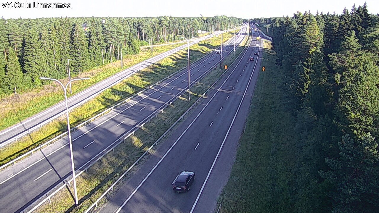 Weather Camera Image Väg 4 Uleåborg, Linnanmaa, Oulu, Pohjois-Pohjanmaa