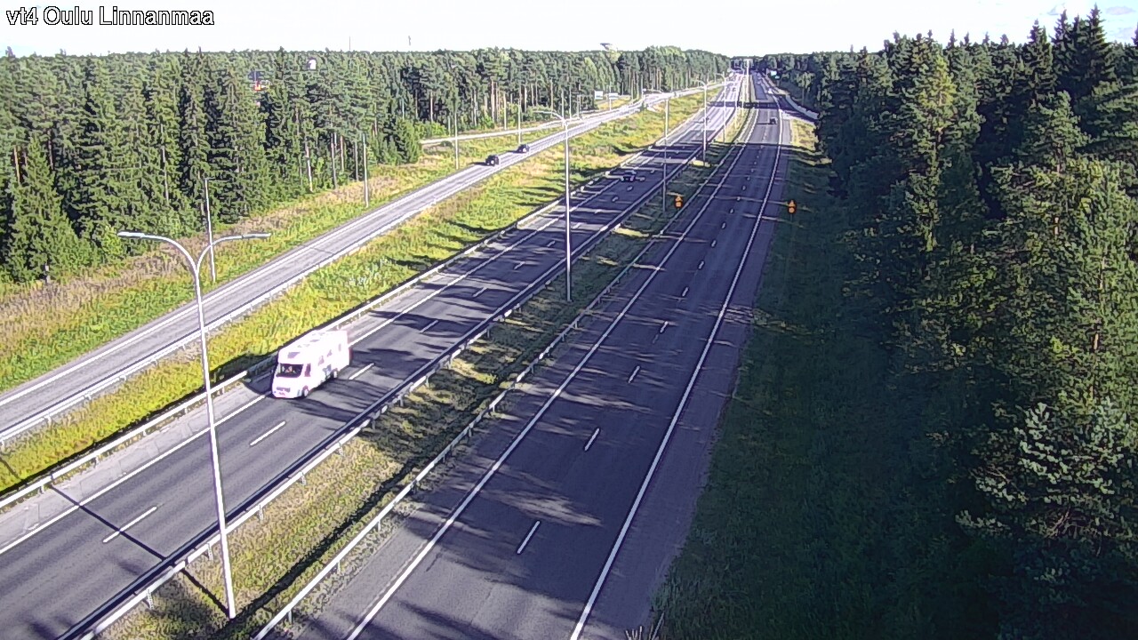 Weather Camera Image Väg 4 Uleåborg, Linnanmaa, Oulu, Pohjois-Pohjanmaa