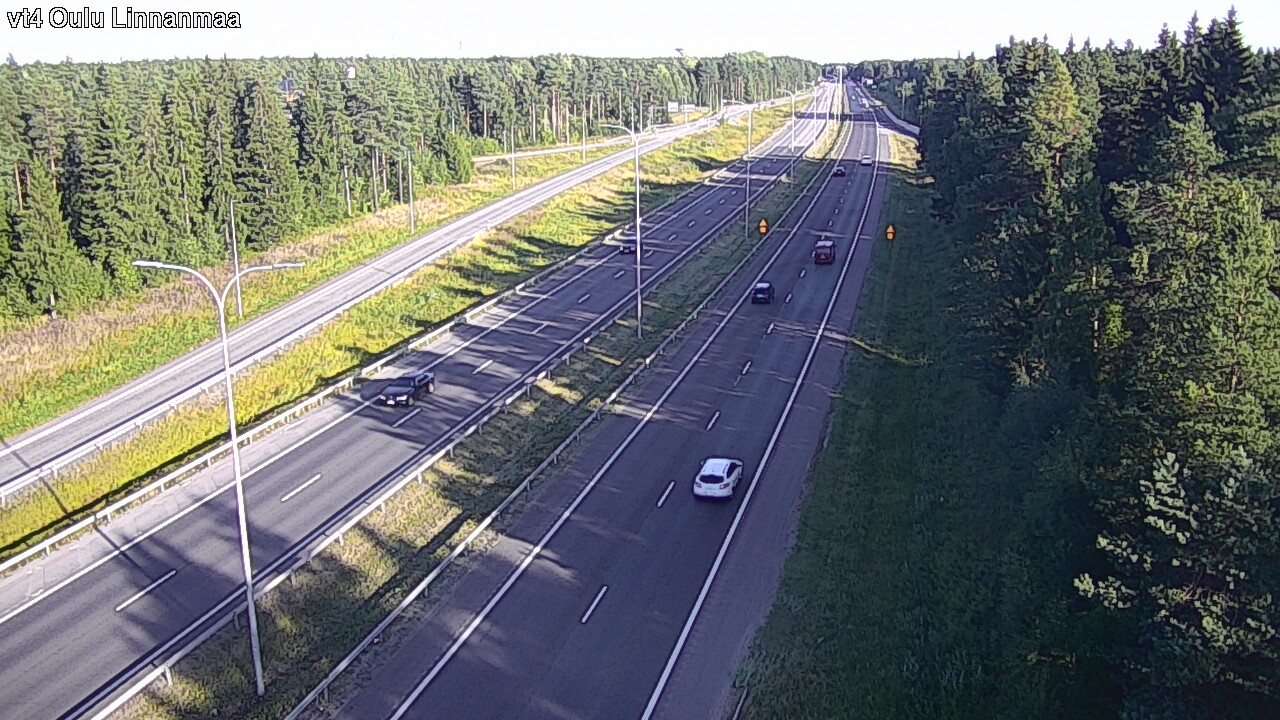 Weather Camera Image Väg 4 Uleåborg, Linnanmaa, Oulu, Pohjois-Pohjanmaa