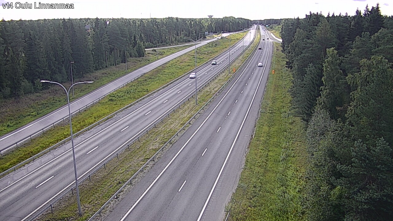 Weather Camera Image Väg 4 Uleåborg, Linnanmaa, Oulu, Pohjois-Pohjanmaa