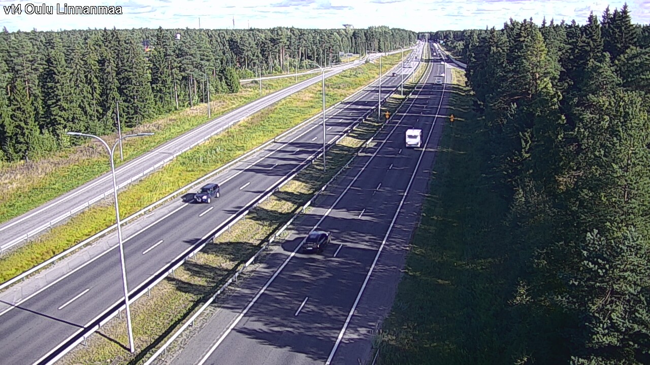 Weather Camera Image Väg 4 Uleåborg, Linnanmaa, Oulu, Pohjois-Pohjanmaa
