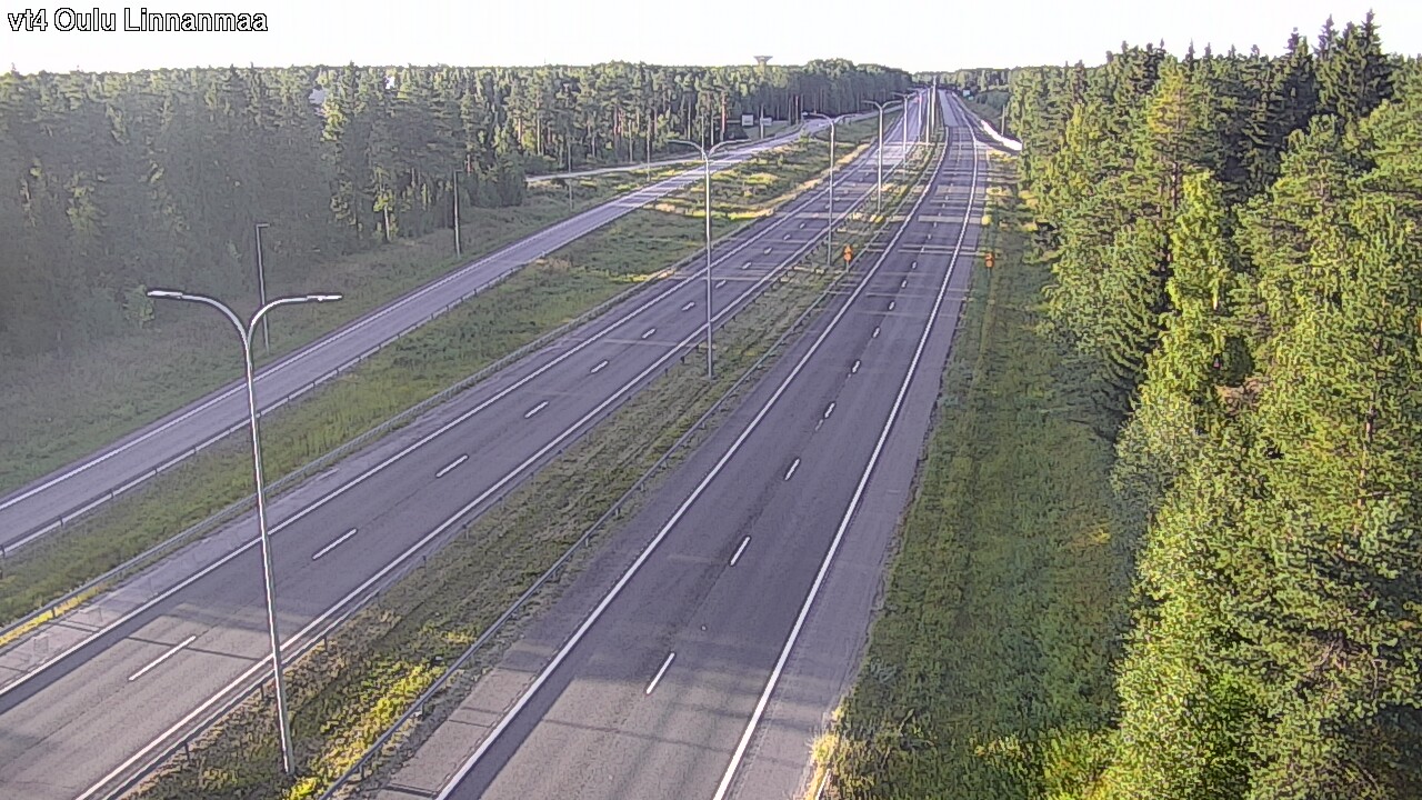 Weather Camera Image Väg 4 Uleåborg, Linnanmaa, Oulu, Pohjois-Pohjanmaa