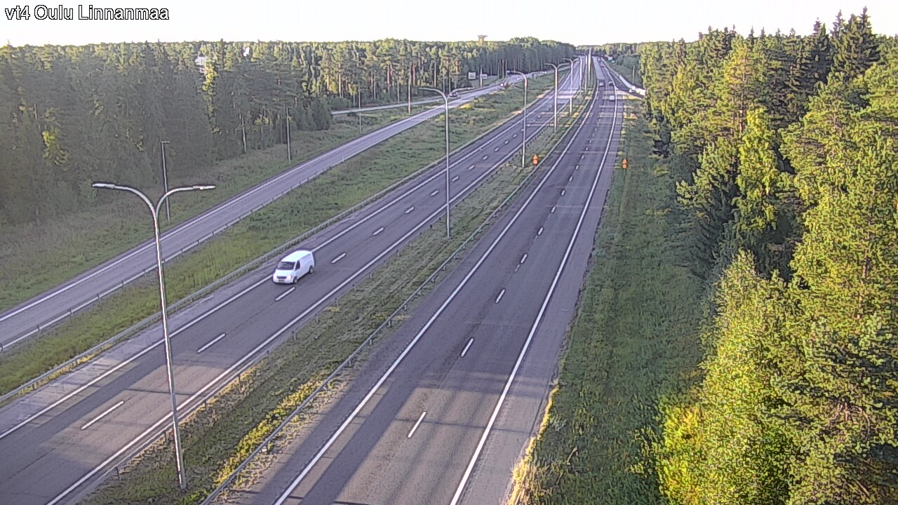 Weather Camera Image Väg 4 Uleåborg, Linnanmaa, Oulu, Pohjois-Pohjanmaa