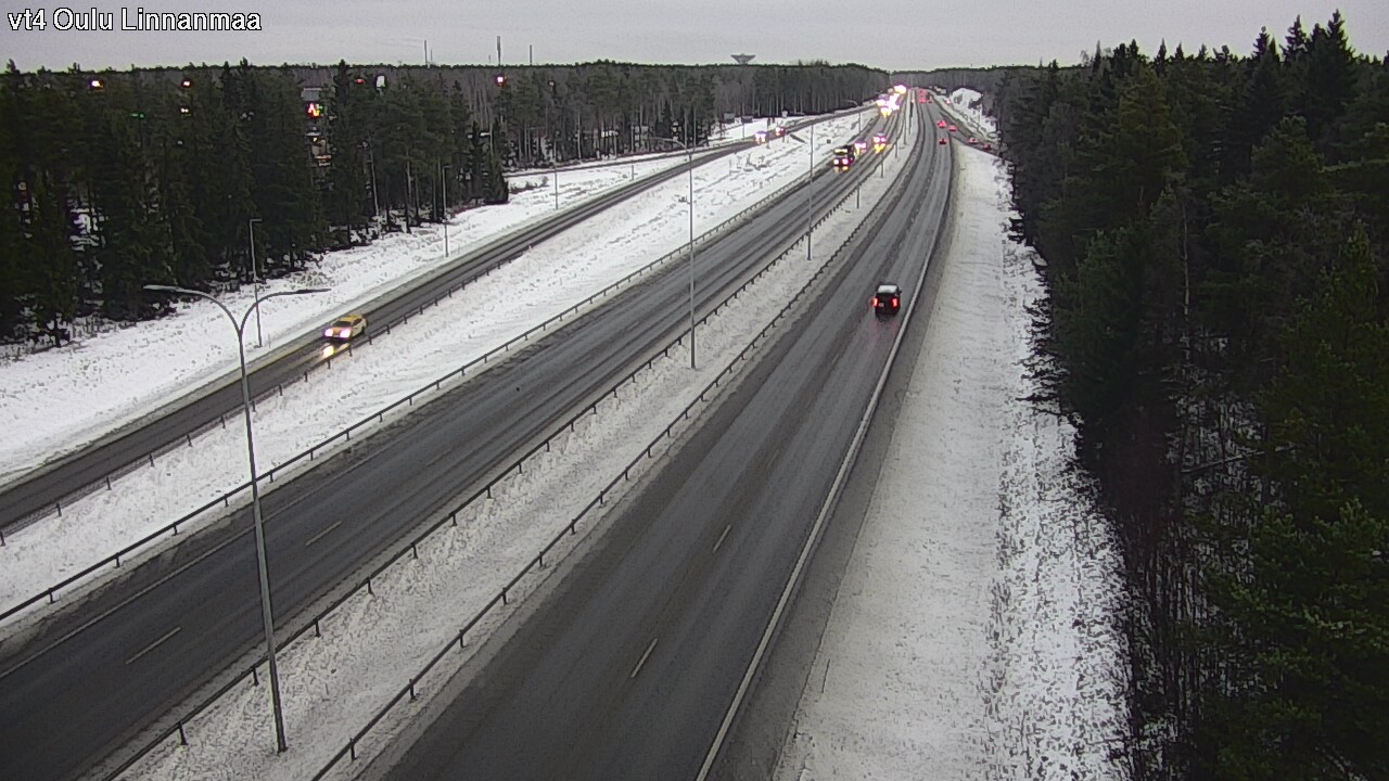 Weather Camera Image Väg 4 Uleåborg, Linnanmaa, Oulu, Pohjois-Pohjanmaa
