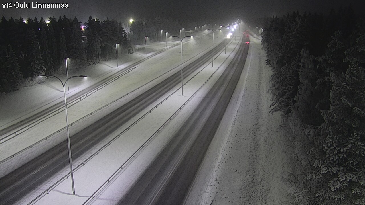 Weather Camera Image Väg 4 Uleåborg, Linnanmaa, Oulu, Pohjois-Pohjanmaa